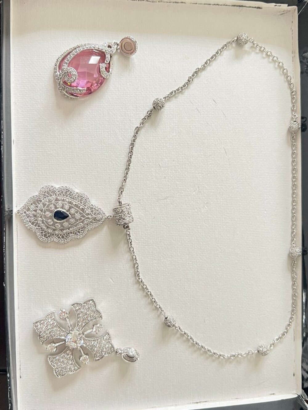 Joseph Esposito ESPO SET ! Maltese Cross Drop Pendant & Earrings PLUS 2 pendants